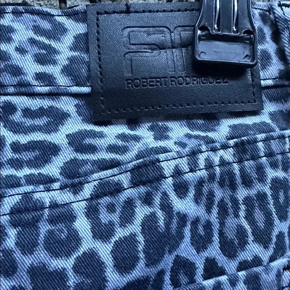Robert Rodriguez Rise Slim Straight Leopard Pants